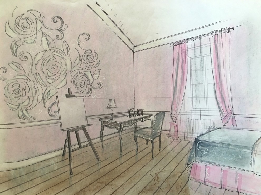 Эскизы квартиры для актрисы кино