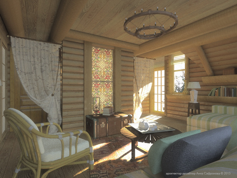 Интерьер загородного дома в Подмосковье