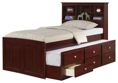 Childrens Beds With Bookcase Headboard Storage Drawers And