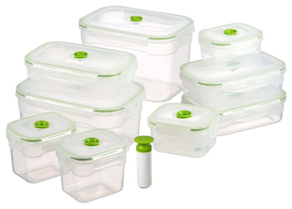 19 Piece Lasting Freshness Vacuum Seal Food Storage Containers Set