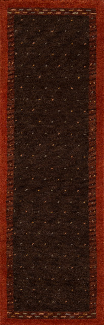 Desert Gabbeh Hand-Tufted Rug, Brown, 2'6"x8' Runner