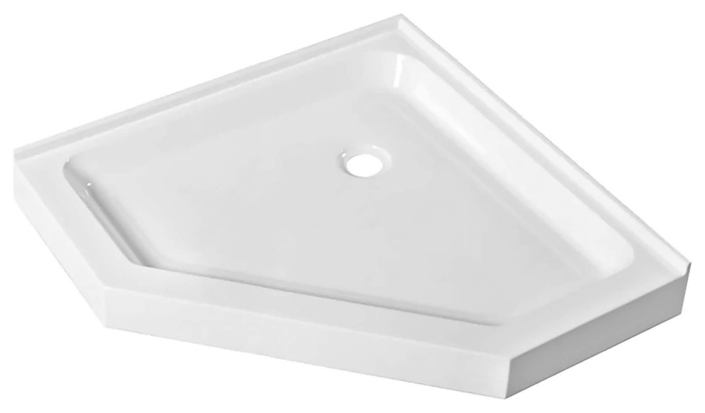 Fine Fixtures Neo Angle Shower Base acrylic Modern Shower Pans And