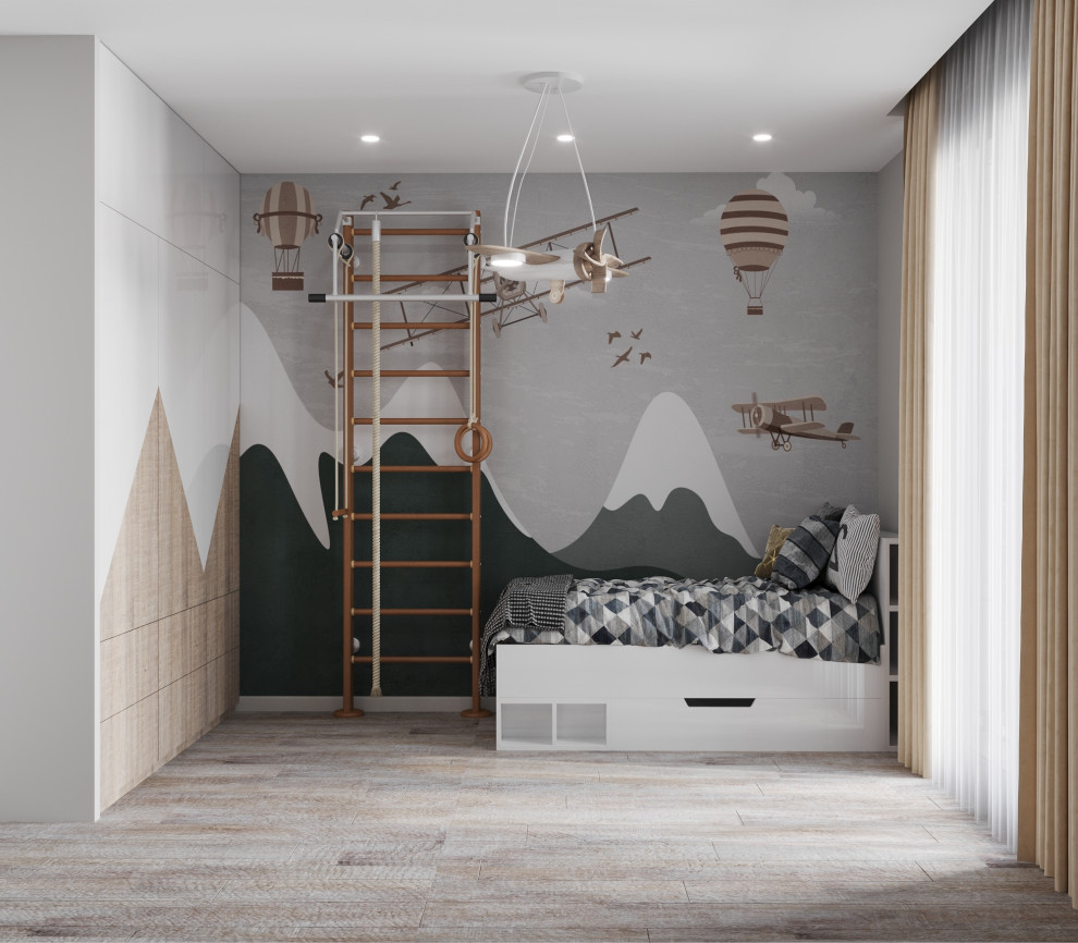 Проект 2х комнатной квартиры для молодой пары с детской для мальчика на вырост