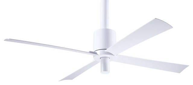 Modern Fan Pensi Dc Gloss White 52 Ceiling Fan With Wall Control