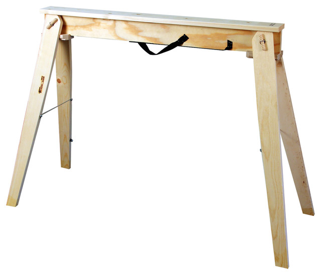 Wooden Folding Sawhorse, Pack of 2
