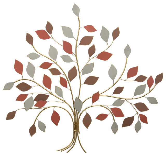 Stratton Home Decor Golden Tree Of Life Wall Decor S33486