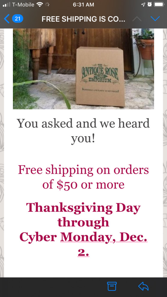 Antique Rose emporium free shipping