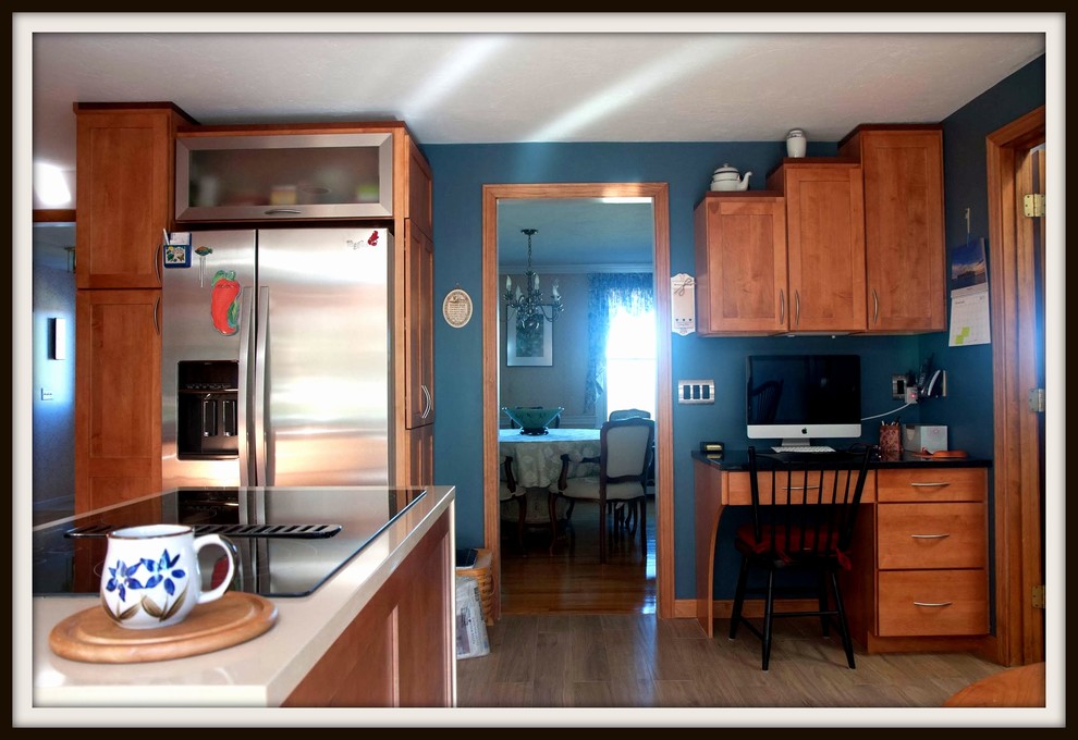Transitional kitchen photo in Boston