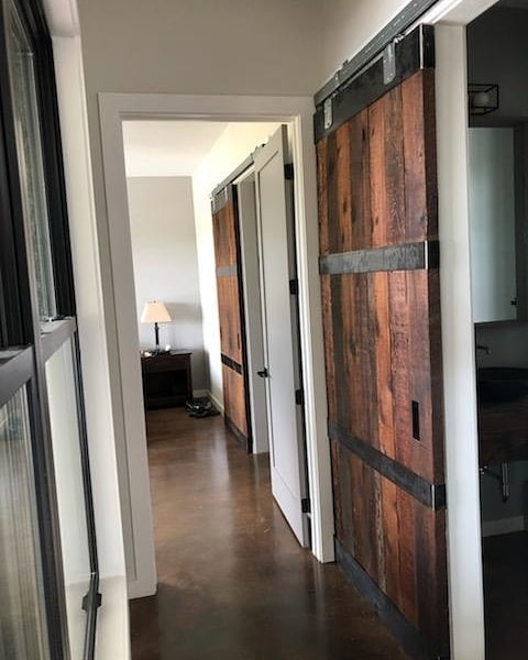 Bathroom Remodel with Custom Doors