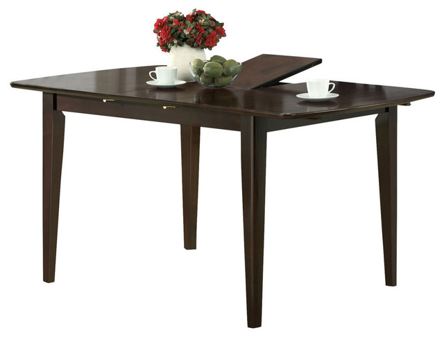 Dining Table 36 X48 X 60 Cappuccino With A Leaf Transitional Dining Tables By Ami Ventures Inc