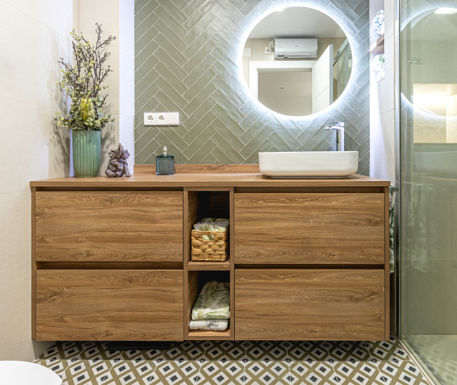 La Casa Verde modern-badezimmer