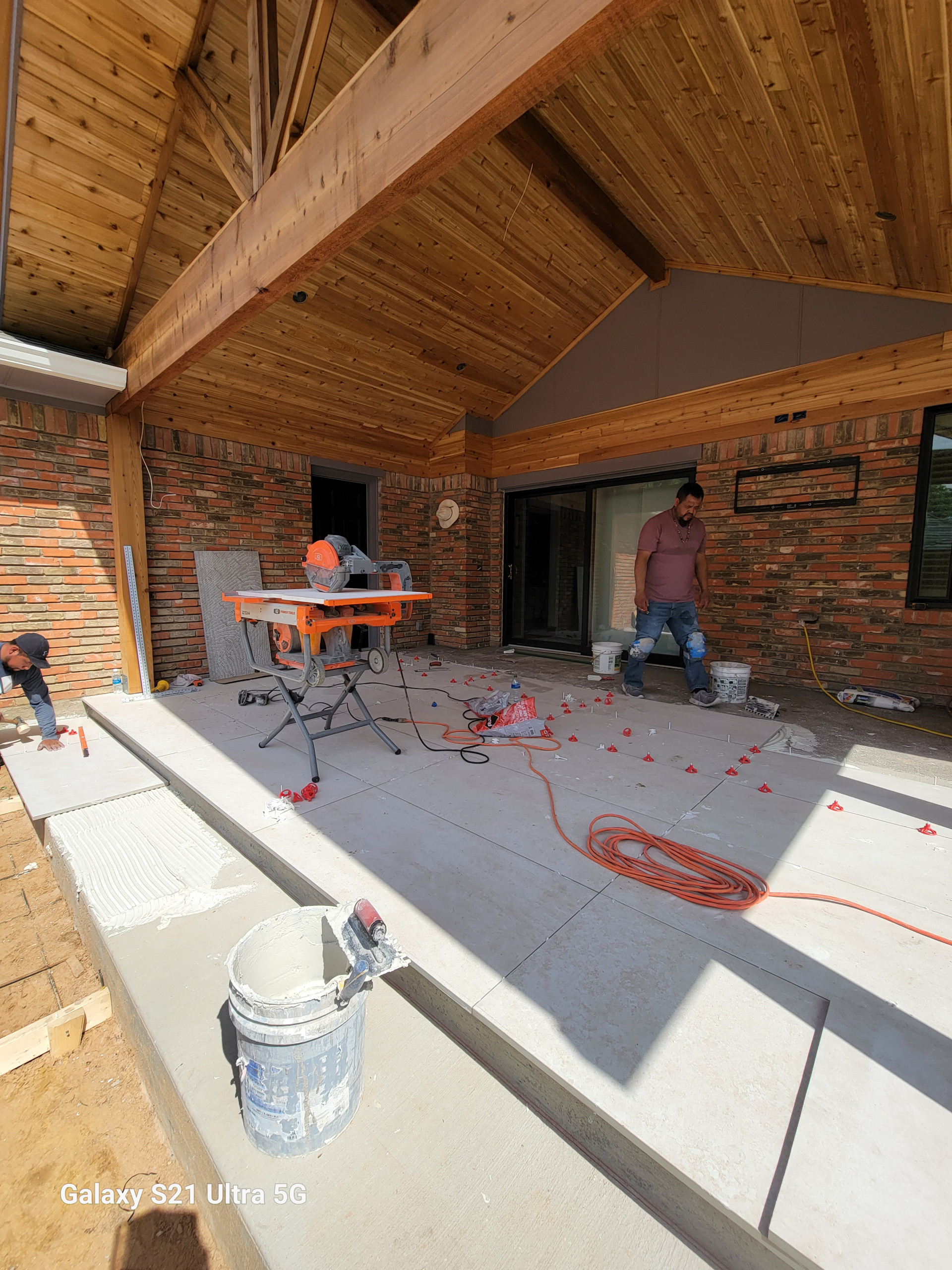 Middle Downs' Porch with putting green.