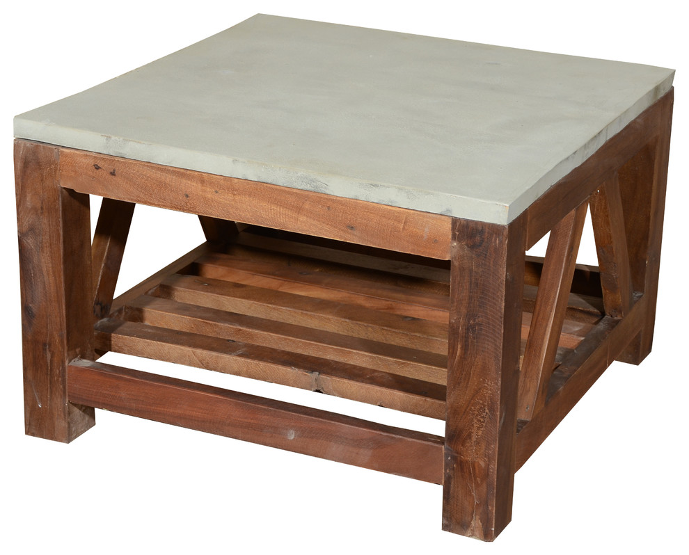 Small French Beam Coffee Table Craftsman Coffee Tables by Rustic