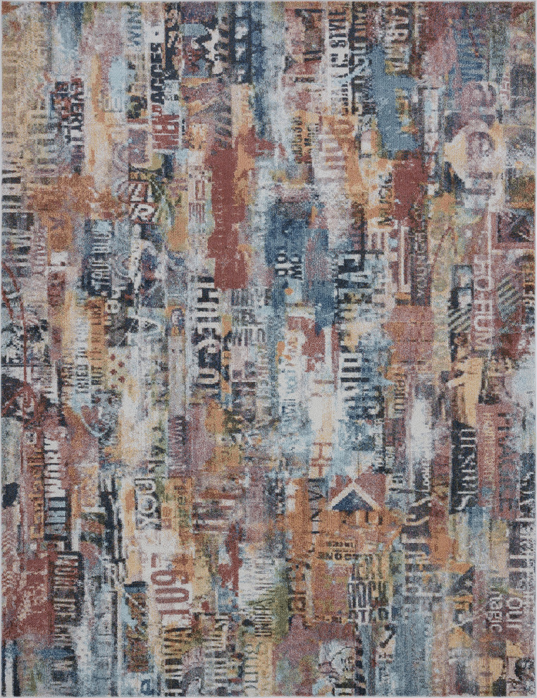 Newhaven Contemporary Abstract Area Rug, 9' X 12' Contemporary Area