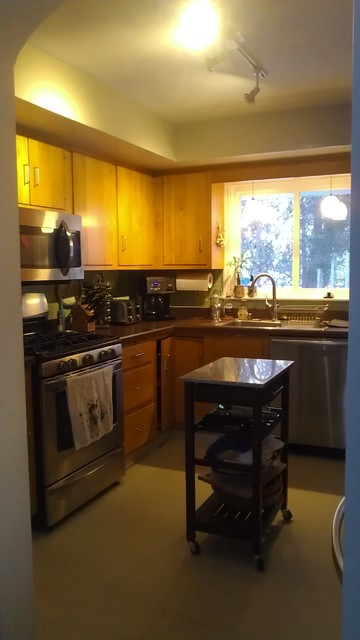 Kitchen with Added Flow and Function transitional