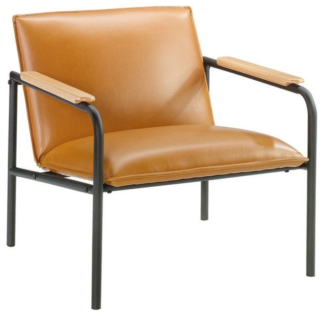 Sauder Boulevard Cafe Faux Leather Upholstered Accent ...