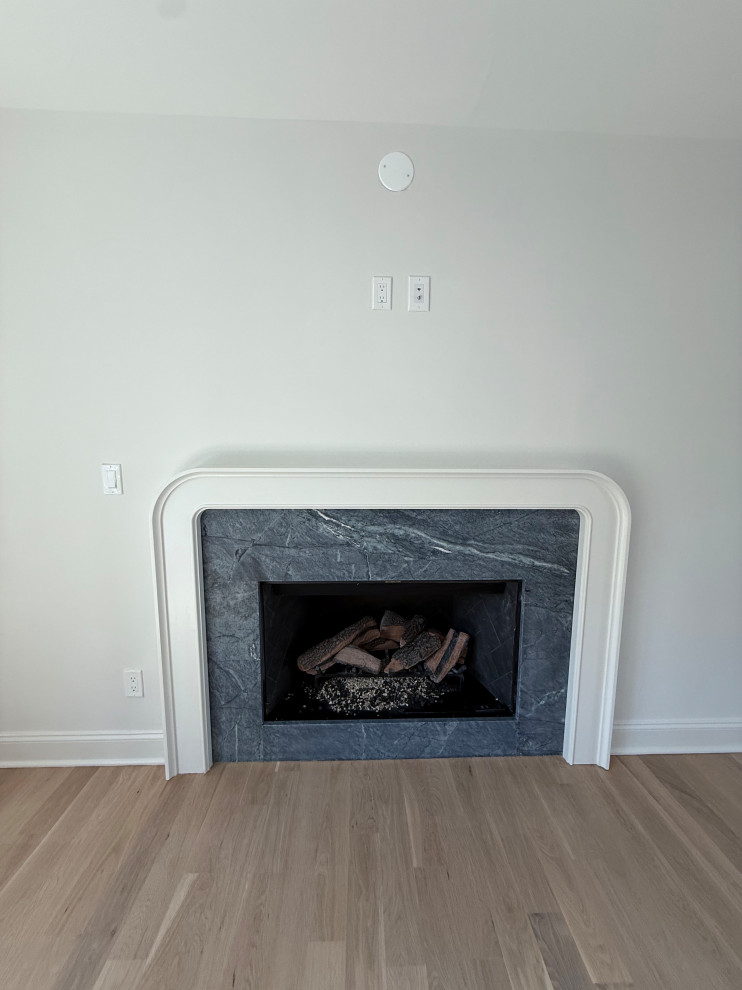 Living Room Fireplace | Second Level Addition Montclair NJ