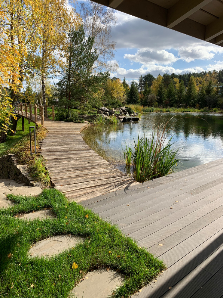 Проект сада с водоемом