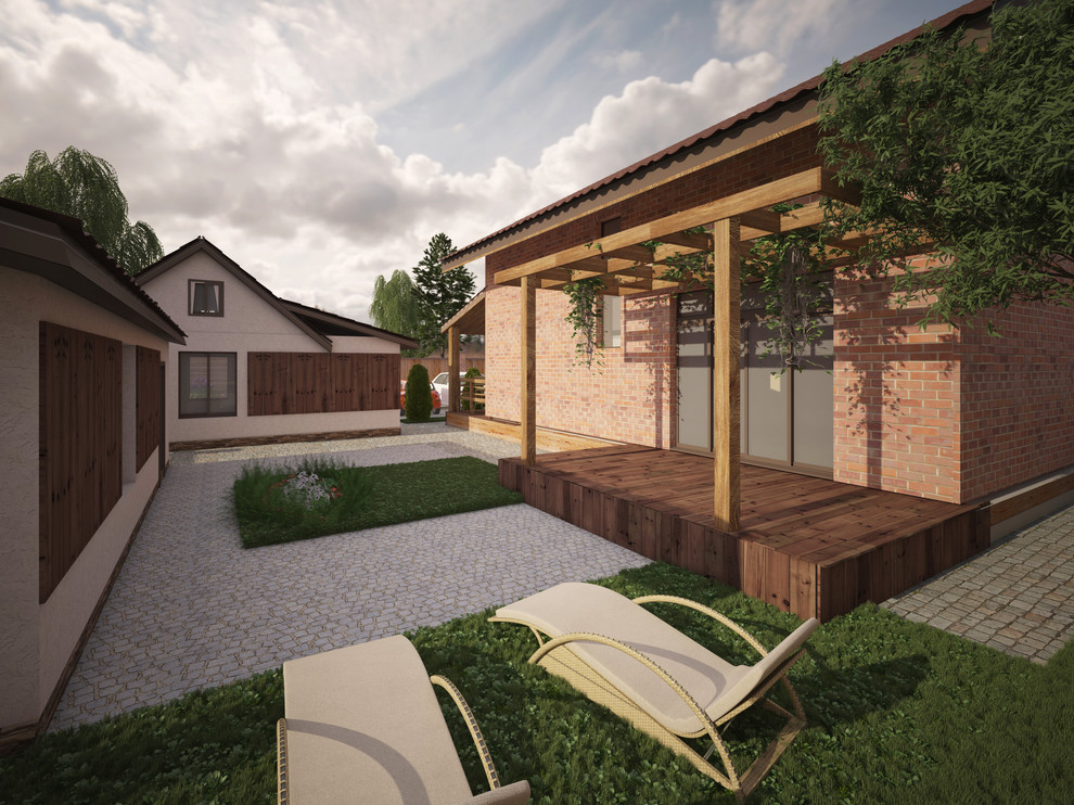 Одноэтажный дом с мансардой в г. Краснодар.