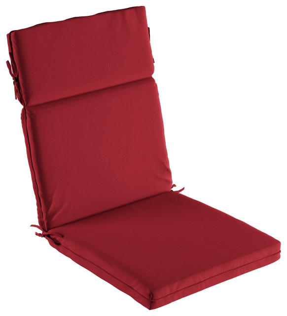 Set of 4 HighBack Outdoor Chair Cushions Contemporary Outdoor