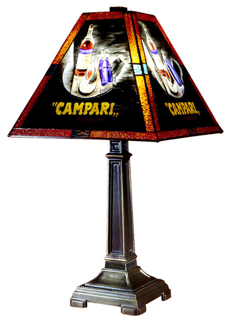Dale Tiffany 10284/958 Campari Handale 1-Light Table Lamps in Antique Brass