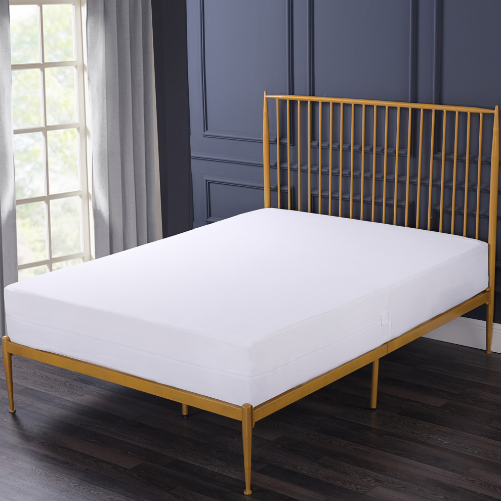 Permalux Waterproof Box Spring Protector, King Traditional Mattress