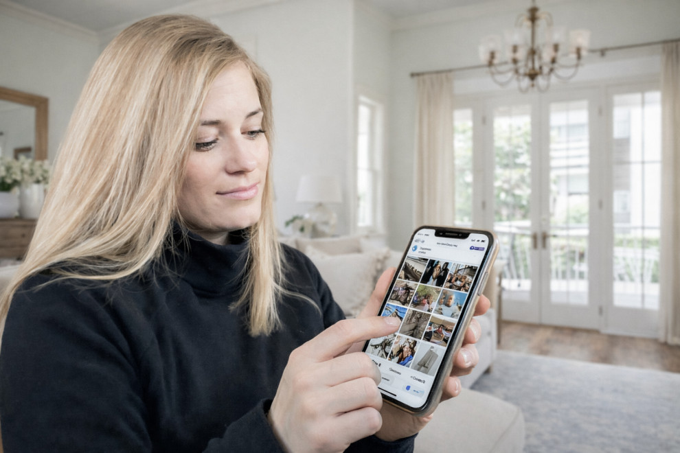 Organizing photos on phone
