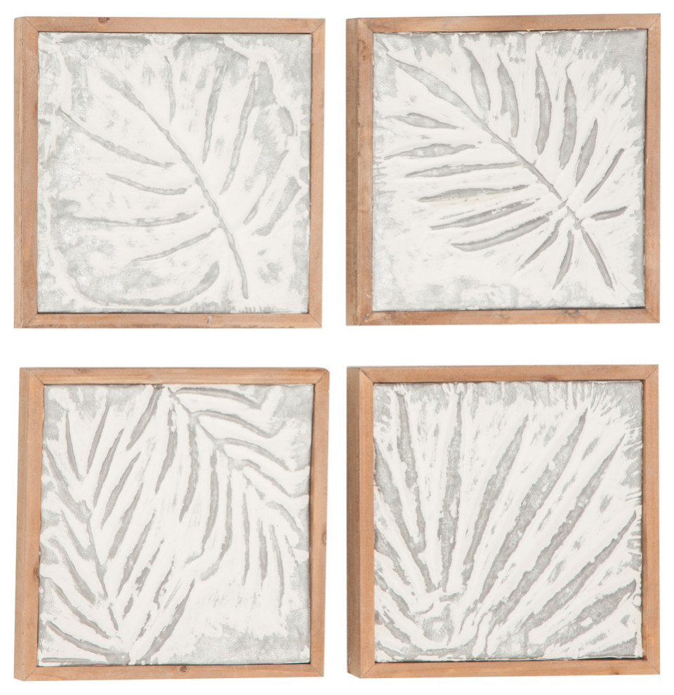 Farmhouse Brown Wood Wall Decor 42916 Tropical Wall Accents by Brimfield & May Houzz