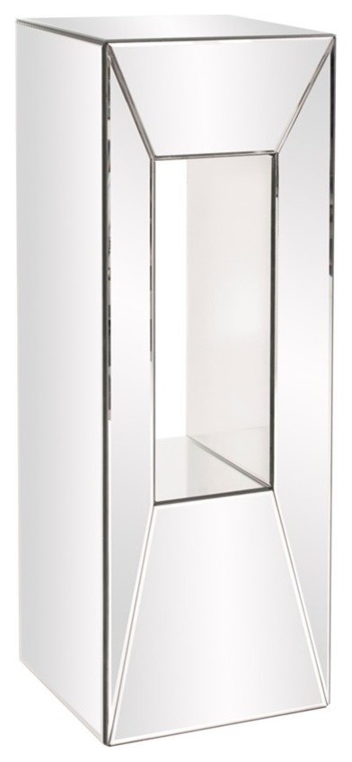 Mirrored Pedestal With Offset Opening, Large