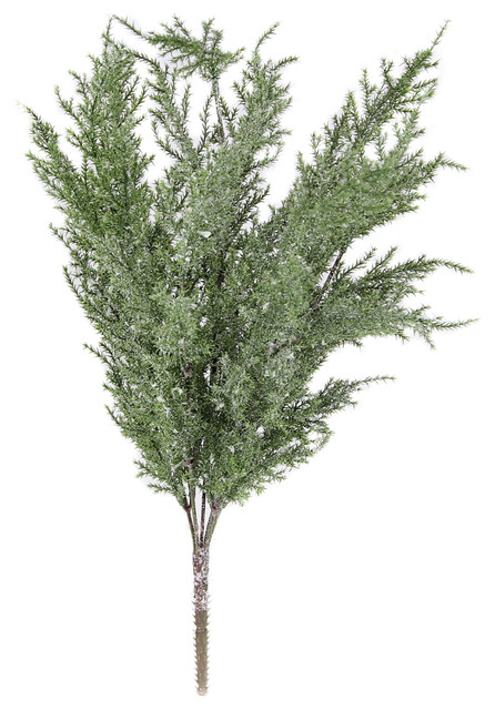 7 Stems Faux Cedar Spray Christmas Decoration Traditional