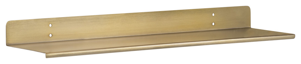 Billy Wall Mounted Shelves, Gold, 24"