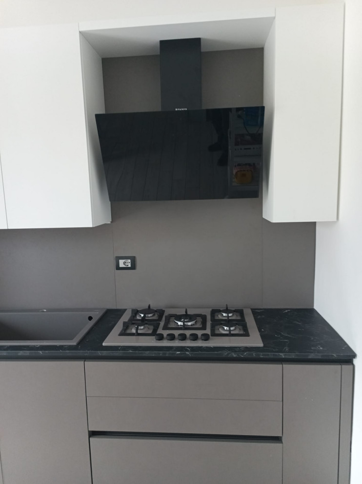 Cucina Utopia Piombo e Bianco