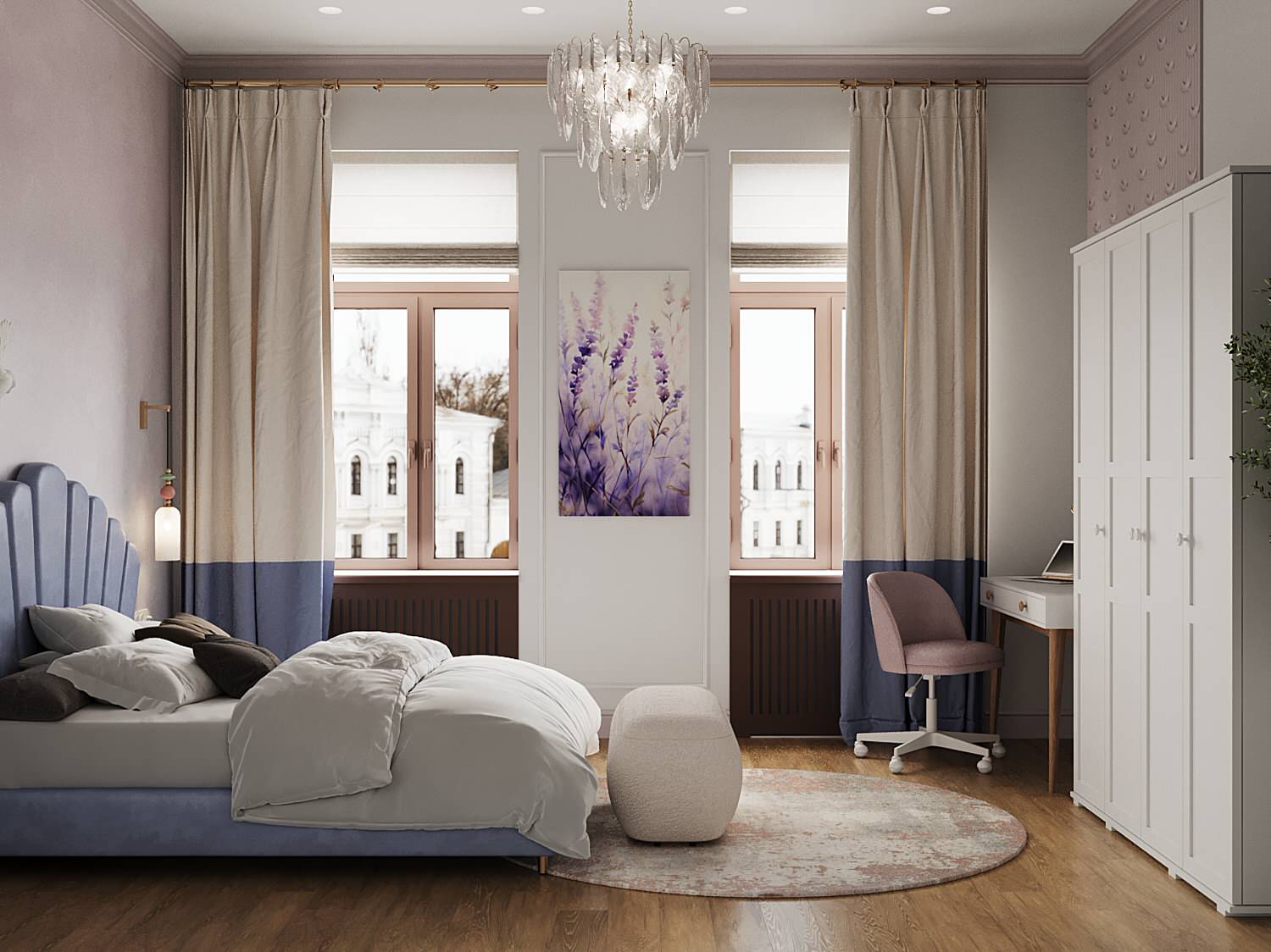 Проект в старом фонде в центре СПб. Ретро и винтаж.