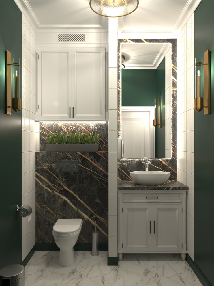 Bathroom in the dentistry in Moscow