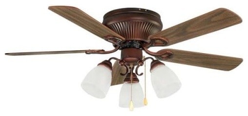 Canarm Cf42 Ceiling Fan In Antique Copper Traditional Ceiling