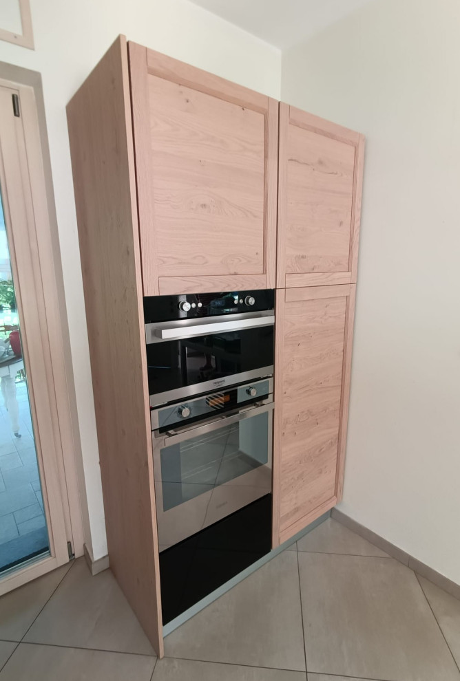 Restyling Cucina Ante Telaio Rovere Nodato/Mandorla e Top HPL