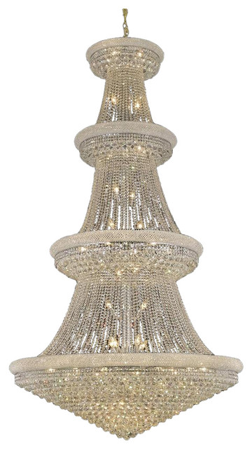Elegant Lighting Primo 48 Light Large Foyer Crystal Chandelier Primo 48 Light Large Foyer Crystal Chandelier Chrome Elegant Cut