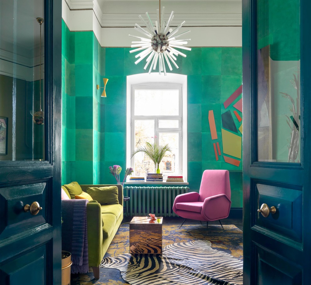 Bright apartment with a very bold design