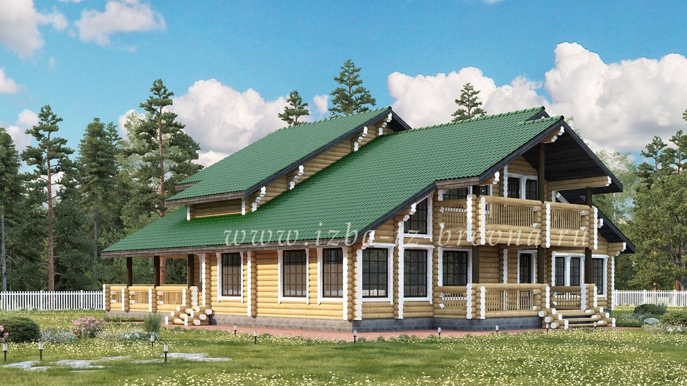Проекты домов из оцилиндрованного бревна и профилированного бруса