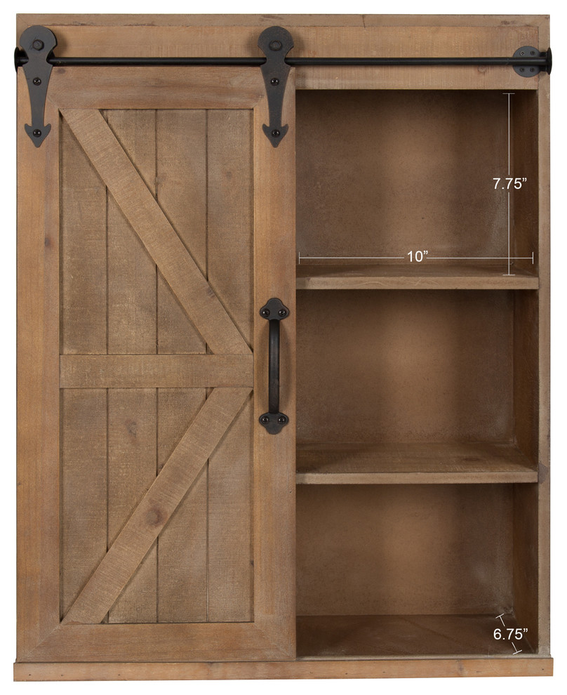 HACCER 5FT Mini Barn Door Hardware Track Set Black Closet Cupboard Storage Cabinet Kit for Single Door 