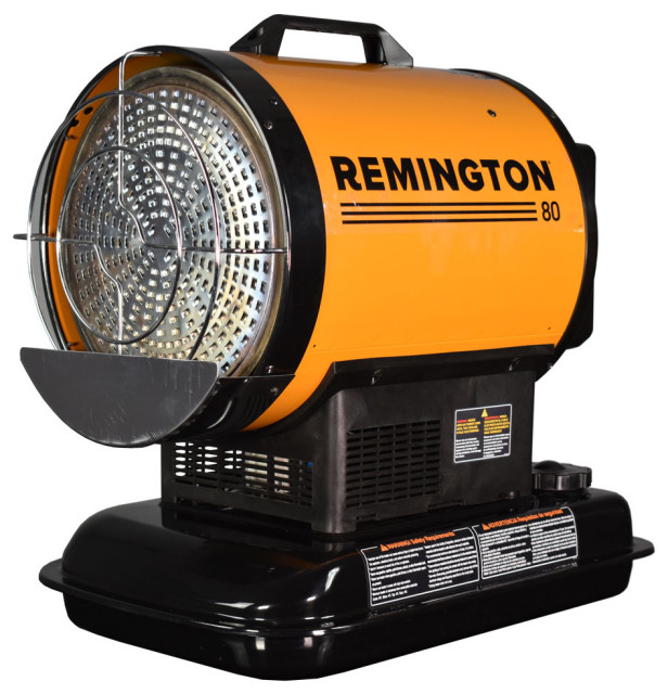 Remington 80,000 BTU OilFired Radiant Heater Orange/Black Industrial