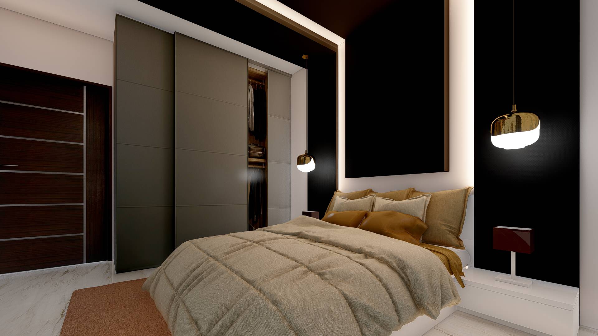 Modern Bedroom Design at Croydon