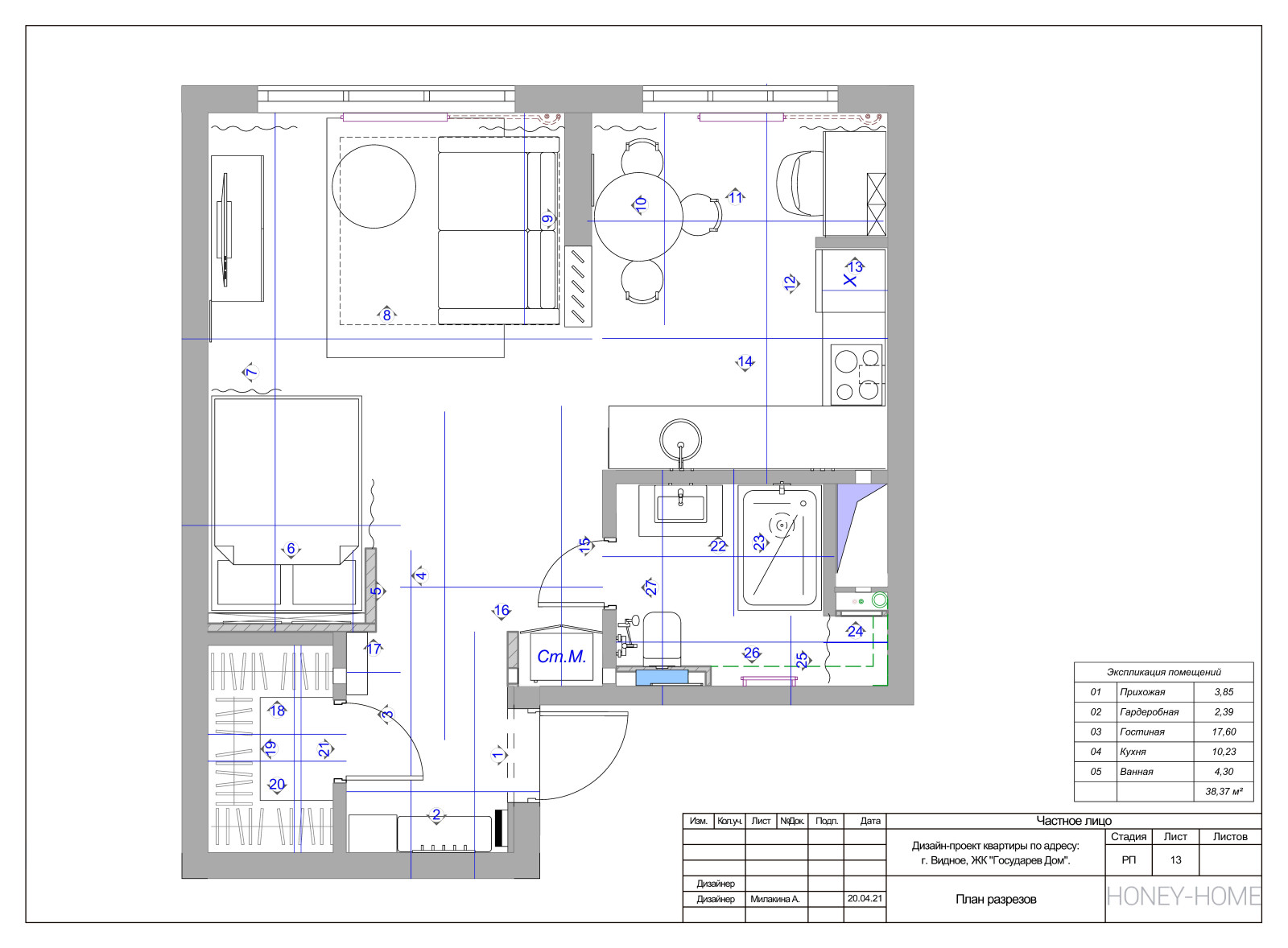 Небольшая квартира под сдачу. Видное.