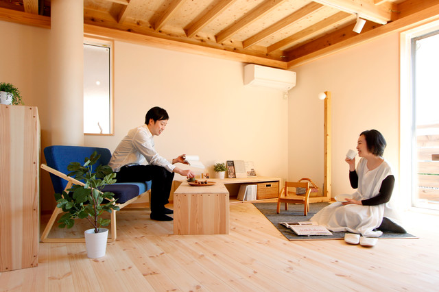 秋津町の家 minimalistisch-wohnbereich
