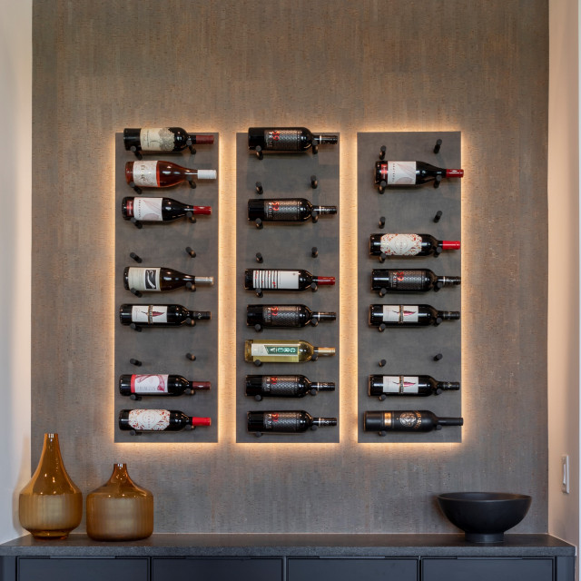 Frye Homes Wine As Art Wine Panels 14x28 Transitional Wine Cellar