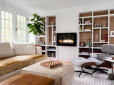 Transitional Family Room by Verboys Interiors