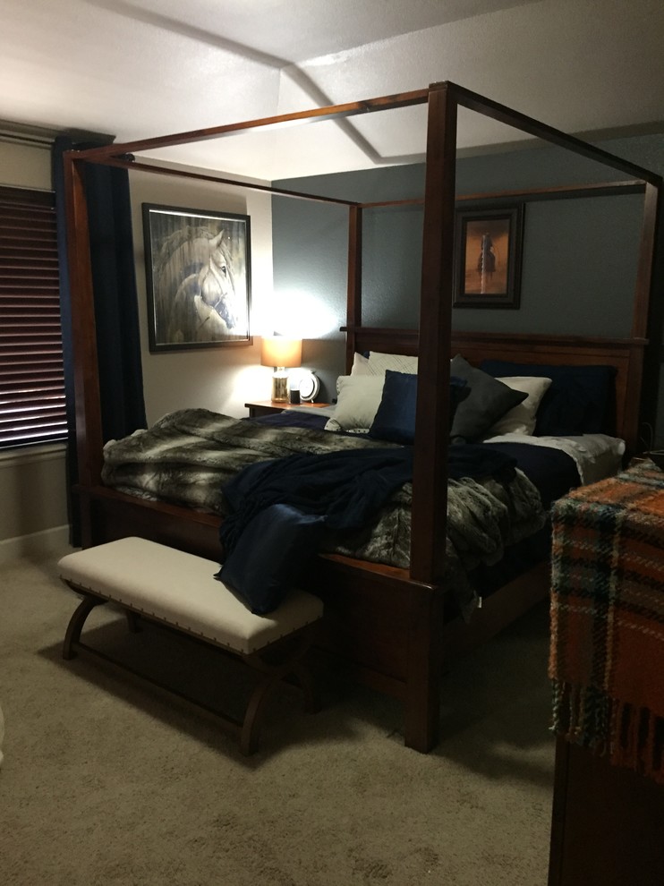 Masculine Bedroom Rustic Bedroom Denver by JTone Interiors