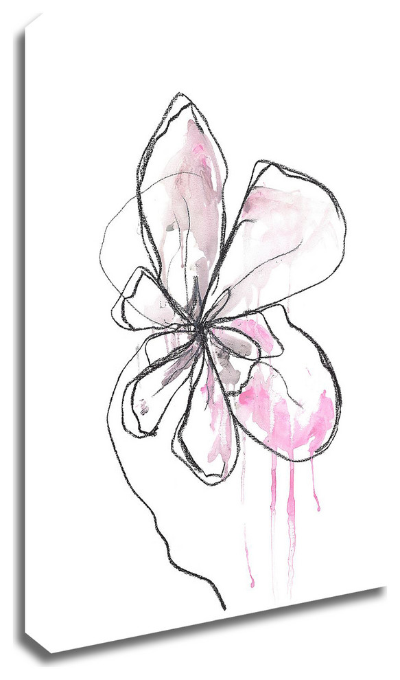 Pink Modern Botanical by Jan Weiss, Print on Canvas, 24"x32"