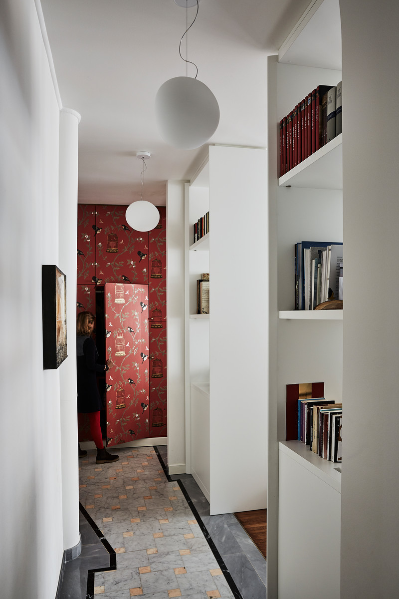 Design ideas for an eclectic hallway in Milan.