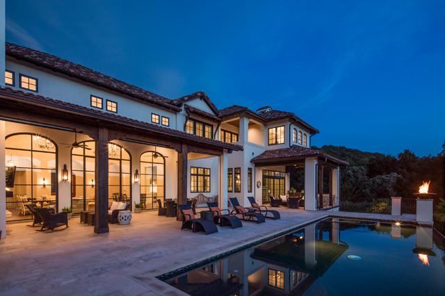 Lake Austin Mediterranean Transitional mediterranean-swimming-pool-and-hot-tub